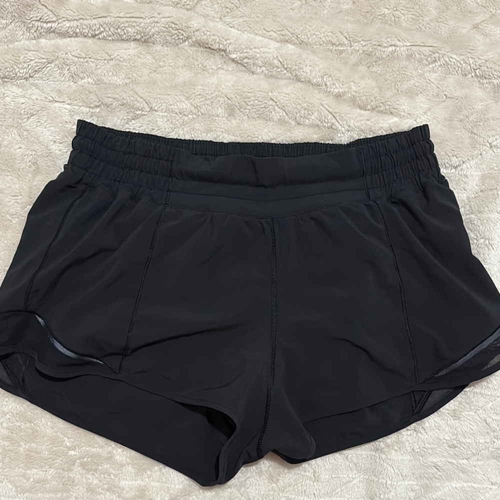 Lululemon Athletica Black Athletic Shorts Lightweight Moisture-Wicking